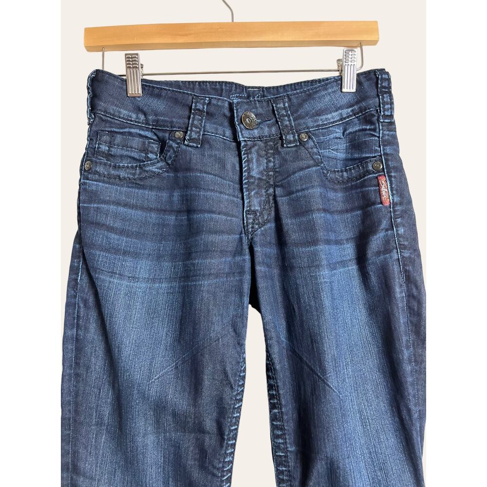 Silver Jeans Dark Wash Suki Capri Jeans Size 25 - Picture 2 of 11